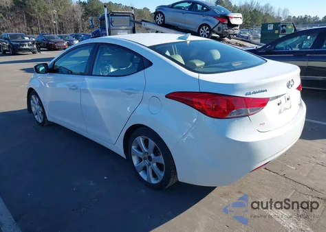 2013 Hyundai Elantra Limited z USA, uszkodzony, nr VIN 5NPDH4AE3DH431582